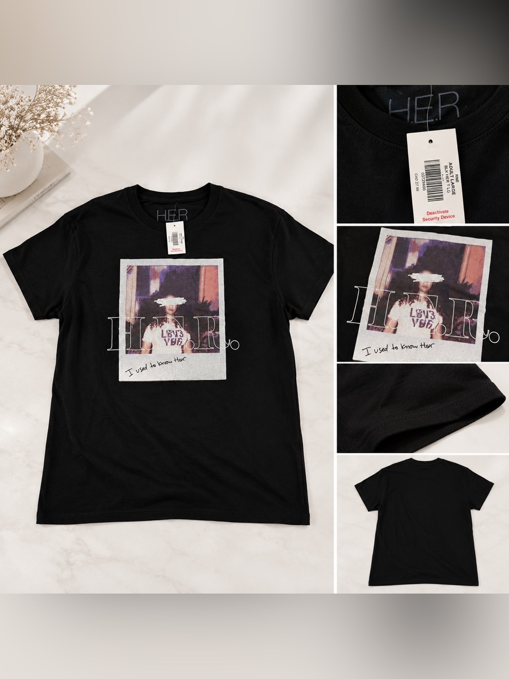 Black Short-Sleeve Graphic Tee